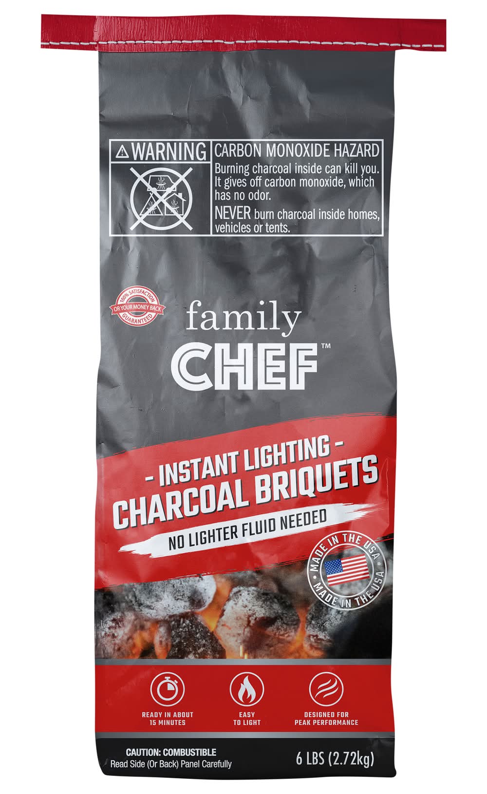 Family Chef Instant Lighting Charcoal Briquets