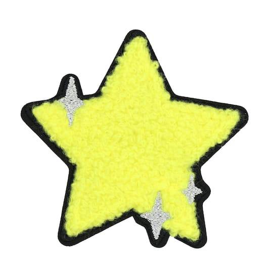 Iron-On & Adhesive Yellow Star Embroidered Patch By Make Market