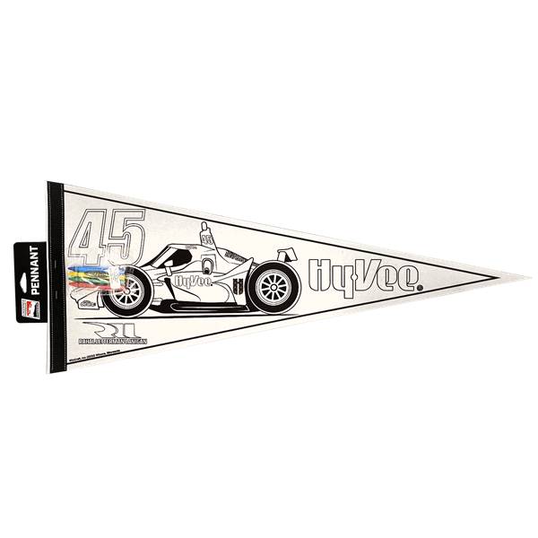 INDYCAR Series 2022 Hy-Vee Coloring Flag Pennant