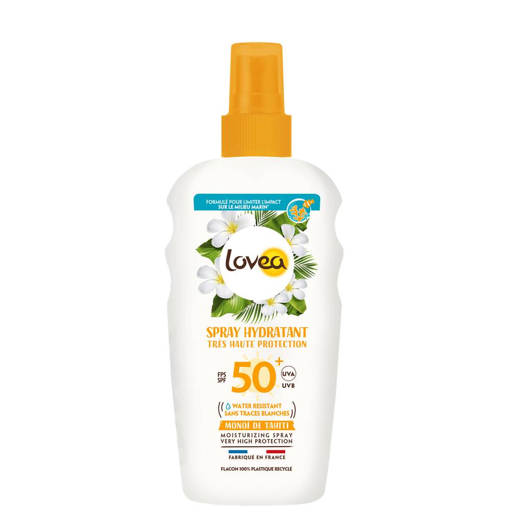 Lovea - Crème solaire spf 50+, monoï de tahiti (150ml)