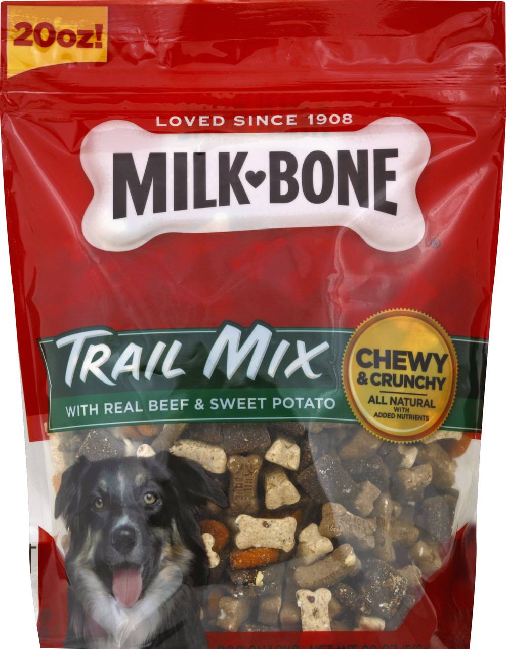 Milk-Bone Trail Mix With Real Beef & Sweet Potato Dog Treat (20 oz)