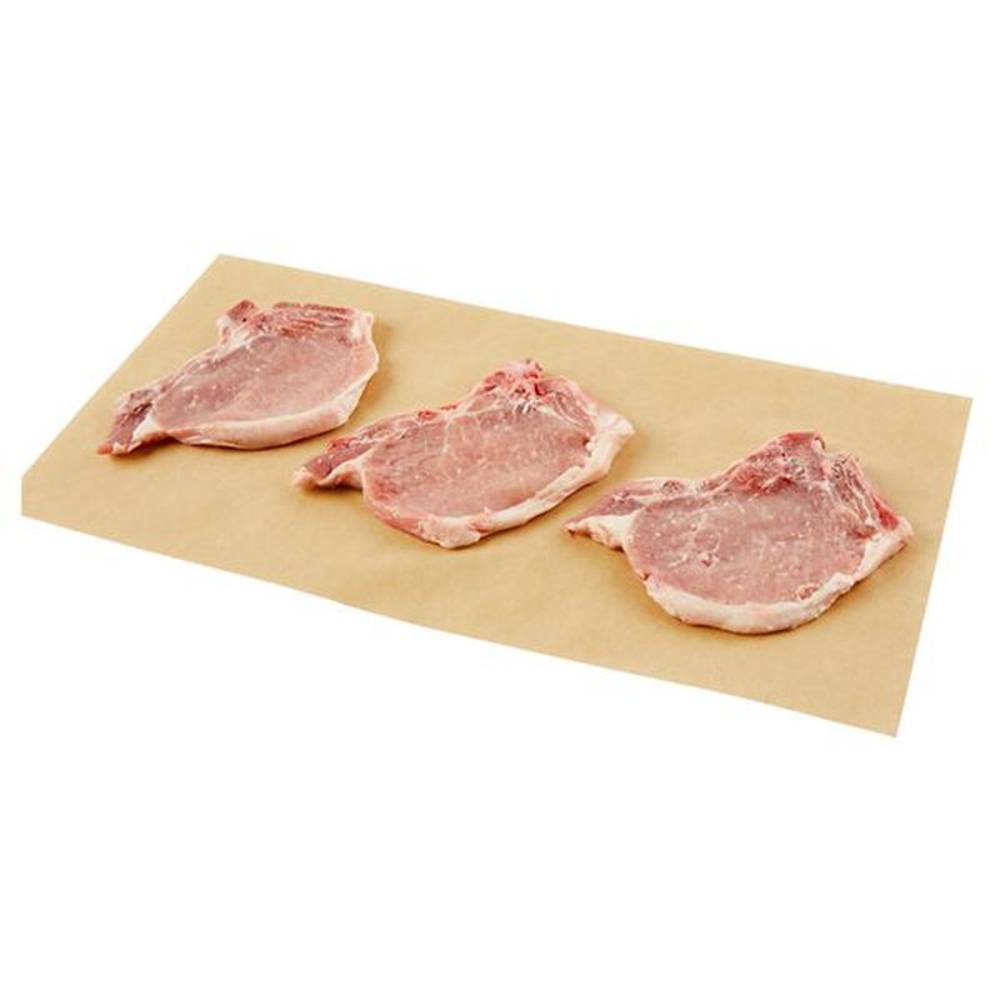 Raley'S Pork Thin Cut Center Loin Chops Bone-In Per Pound