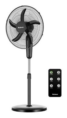 Holmes Digital Oscillating Stand Fan With Remote, 18 in, Black