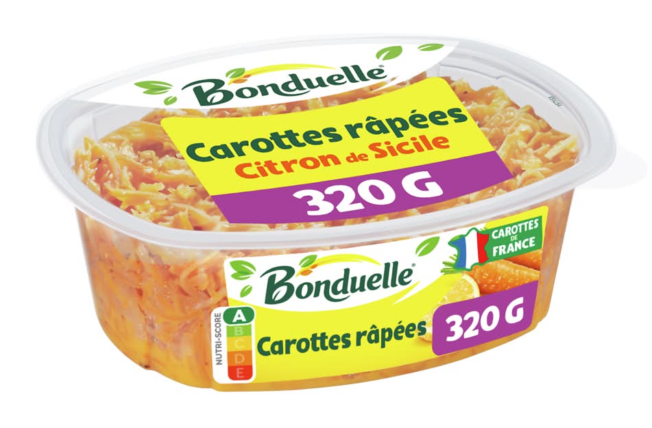 Bonduelle - Carottes râpées, citron de sicile (320g)