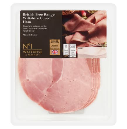No.1 Waitrose & Partners British Free Range Wiltshire Cured Ham (100g)