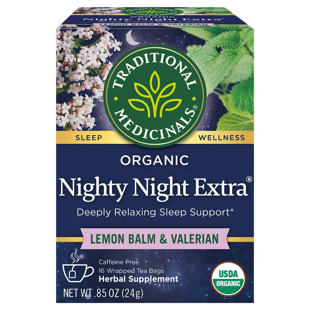 Traditional Medicinals Nighty Night Extra Valerian Tea (16 bags)