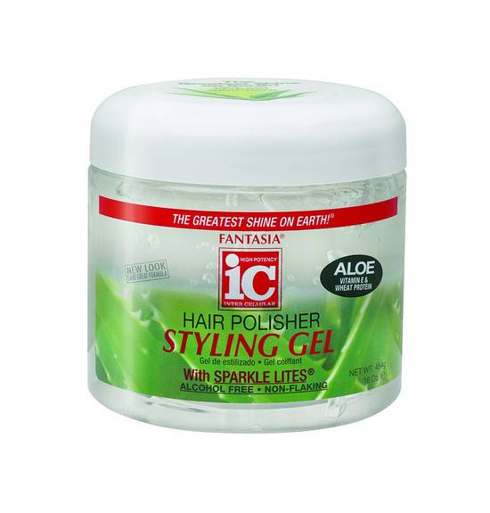 IC High Potency IC Hair Polisher Styling Gel with Sparkle Lites (16 oz)