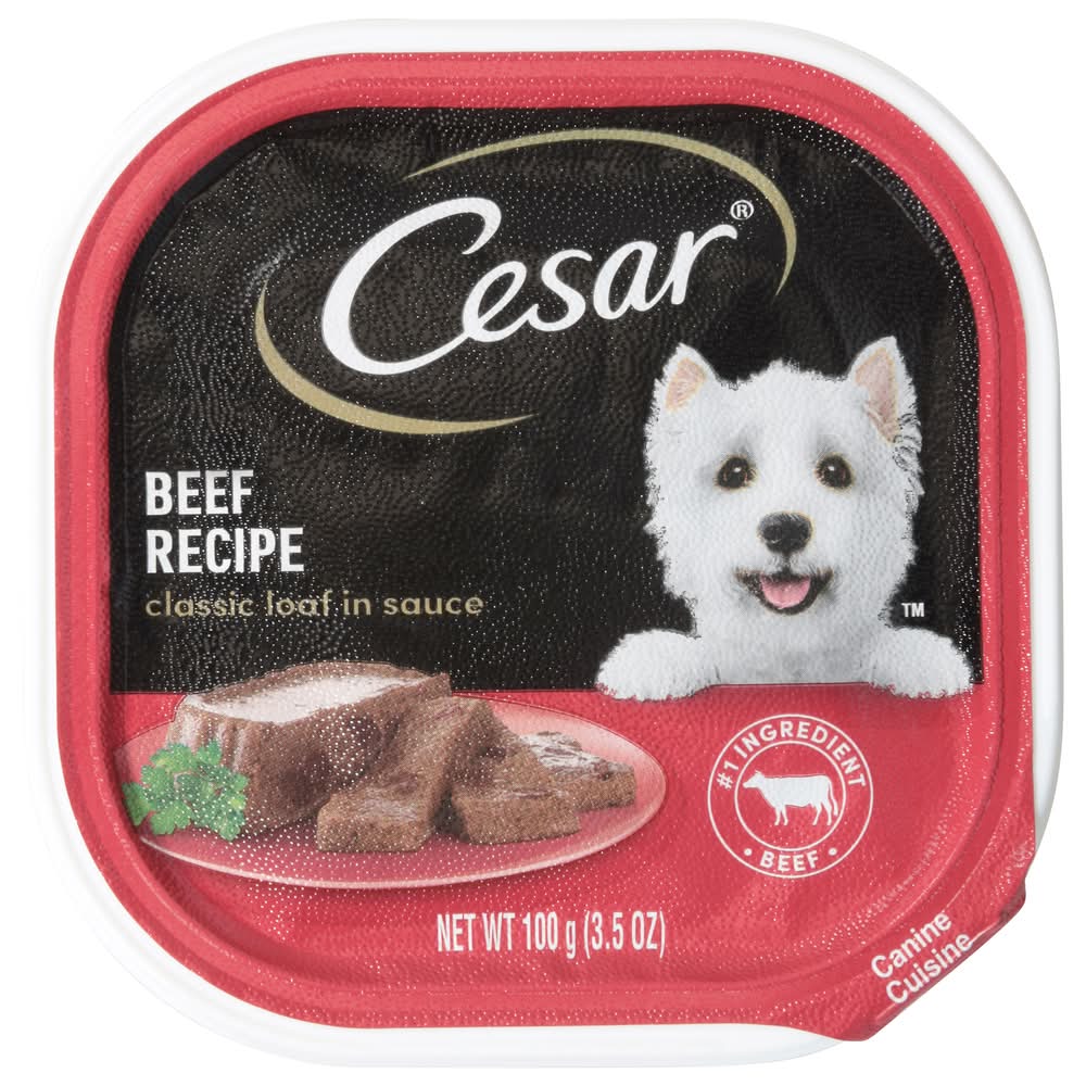 Cesar Beef Recipe Classic Loaf in Sauce Wet Dog Food (3.5 oz)