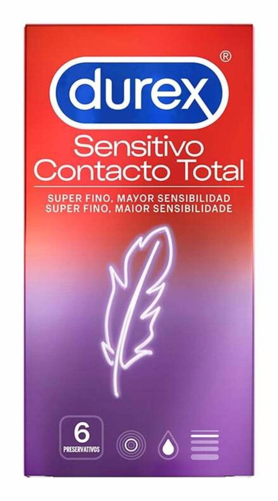 Durex Preservativos Sensitivo Contacto Total 6 uns