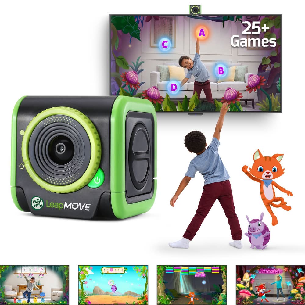 LeapFrog Leapmove Interactive Learning Game Ages 4–7 Years, Black