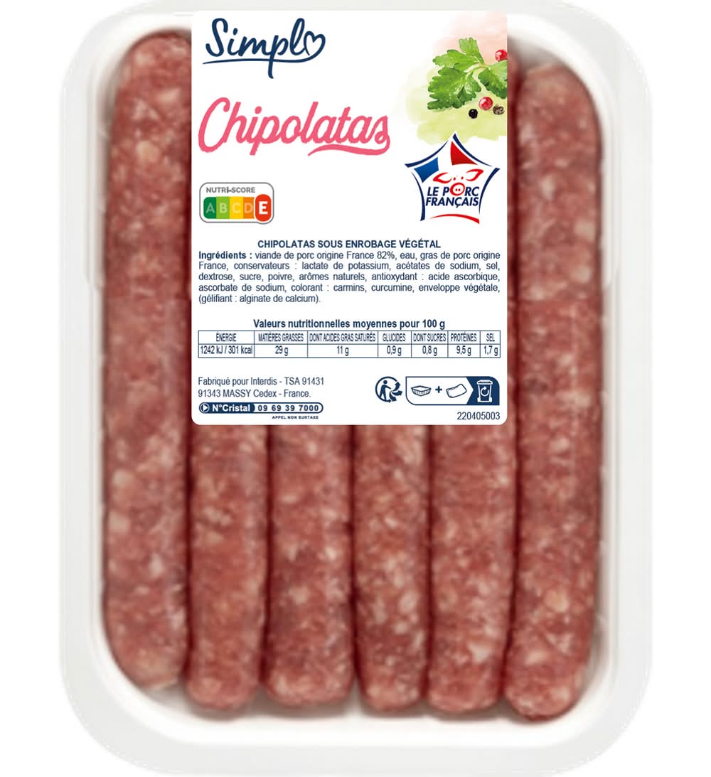 Simpl - Chipolatas sous enrobage végétal (6)
