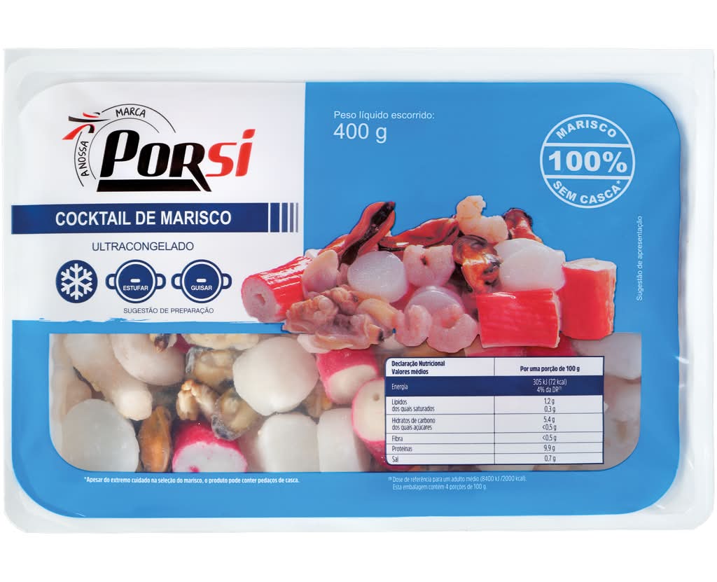 PorSi - Cocktail de marisco, embalagem de 400 g