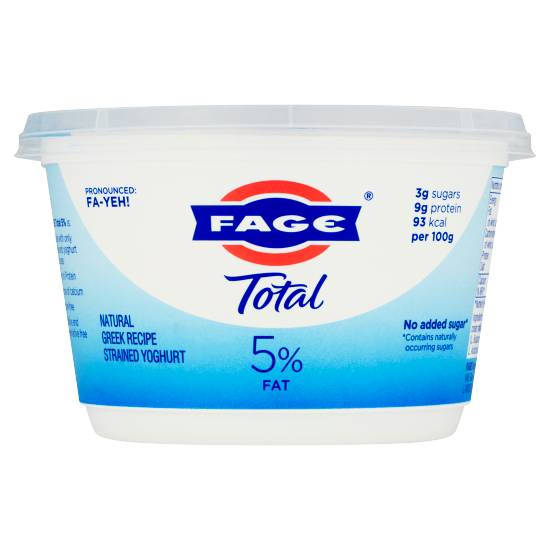 FAGE Total 5% Fat Natural Greek Recipe Strained Yoghurt