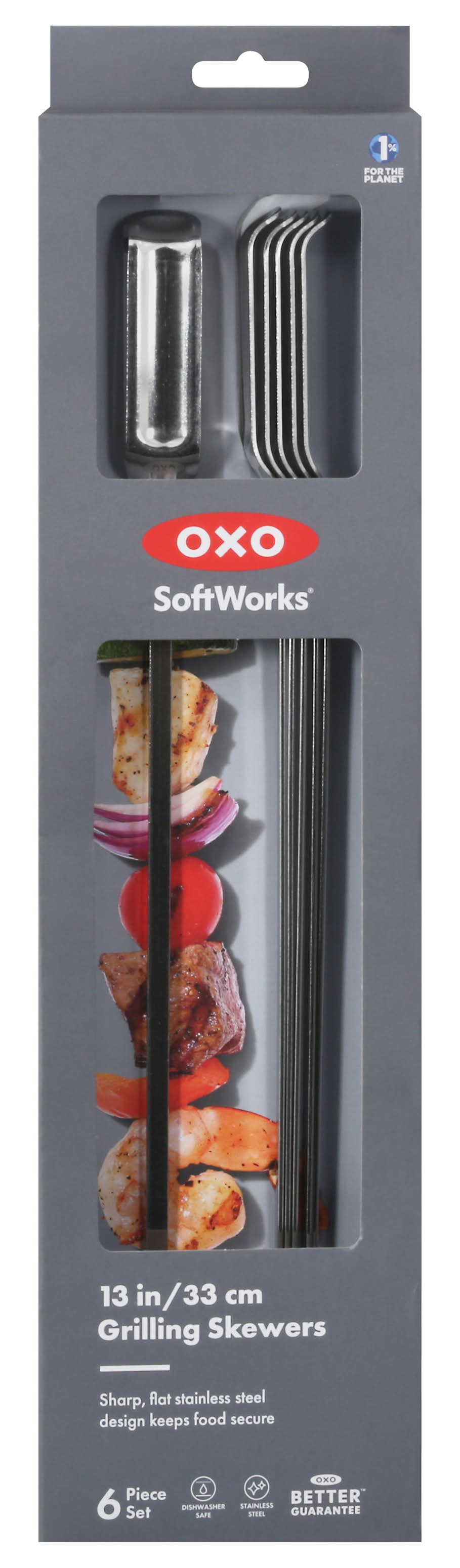OXO Softworks Grilling Skewers, 13 Inch