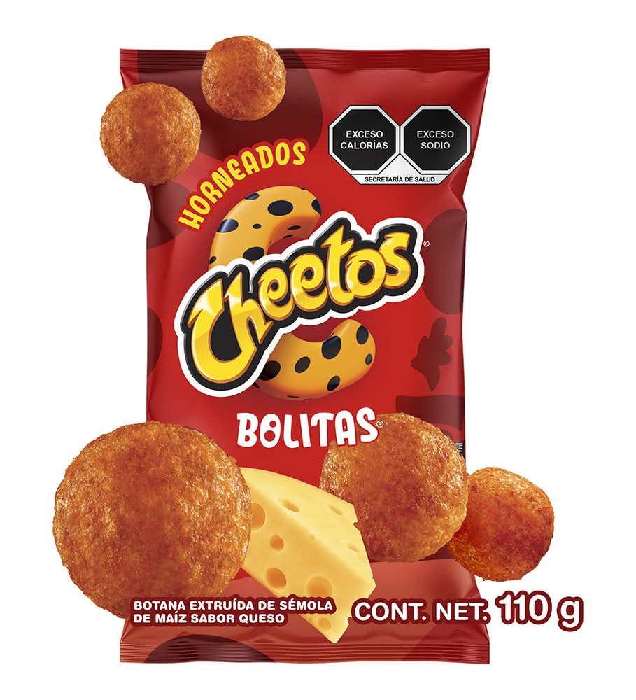 Cheetos · Bolitas de sémola de maíz horneada, queso (110 g)