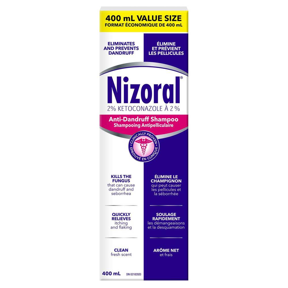 Nizoral Shampooing Antipelliculaire (400 ml) - Anti Dandruff Shampoo (400 ml)