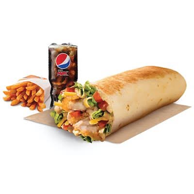 Crispy Chicken Burrito Large Meal