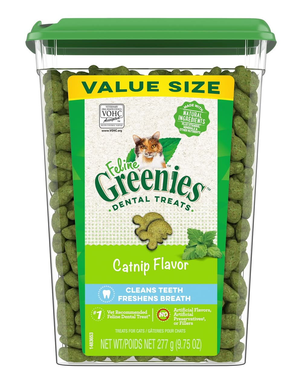 Greenies™ Feline Greenies Adult Cat Dental Treats - Dental Care, Natural, Catnip (Flavor: Catnip, Size: 9.75 Oz)