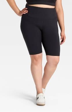 All In Motion Dynamic Flex High-Rise Bike Shorts, XXL, Black