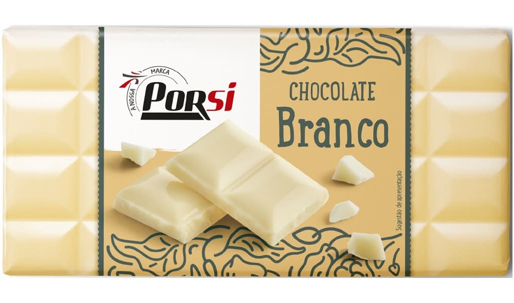 PorSi - Tablete chocolate branco, 100g