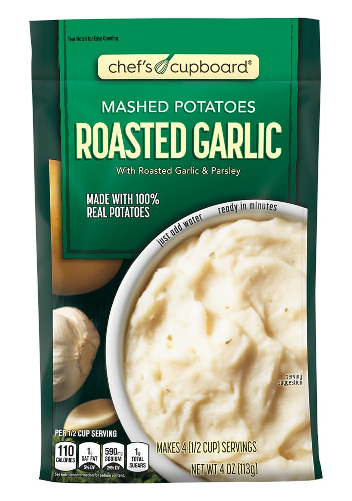 Chef's Cupboard Mashed Potatoes, Roasted Garlic & Parsley (4 oz)