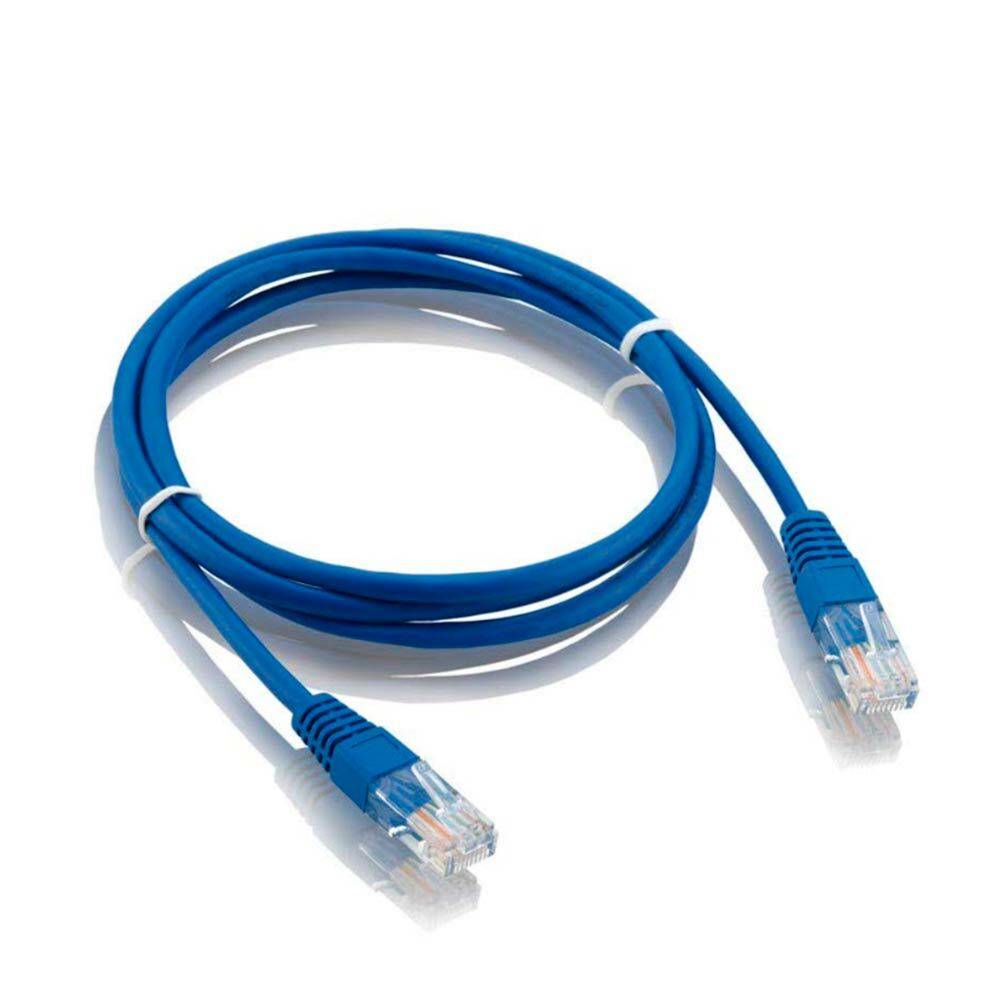 Ukbling Cable UTP Cat5e + Conectores RJ45 - 3mts Azul 100% Cobre