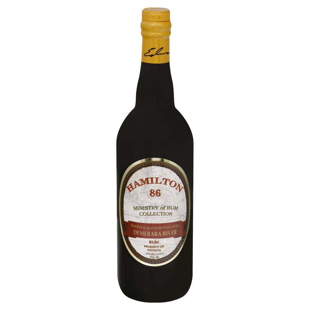 Hamilton Demerara 86 Proof River Rum (750 ml)