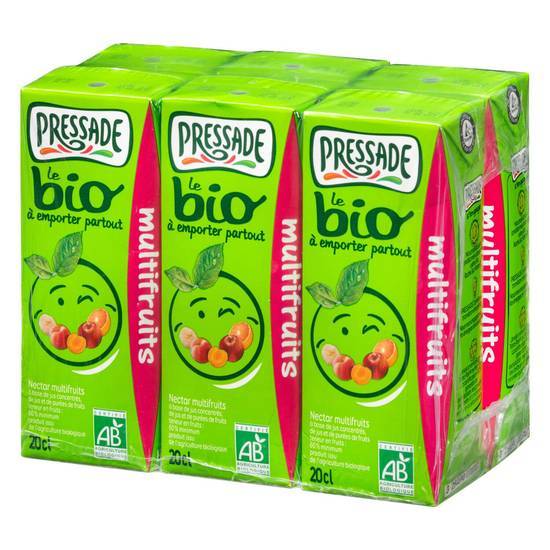Pressade - Nectar bio (6 pièces, 200 ml) (multifruits)