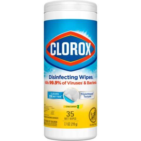 Clorox Disinfecting Wipes Crisp Lemon 35ct