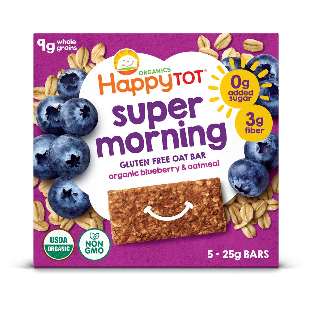 Happy Tot Super Foods Organic Blueberries & Oatmeal Bars (4.4 oz)