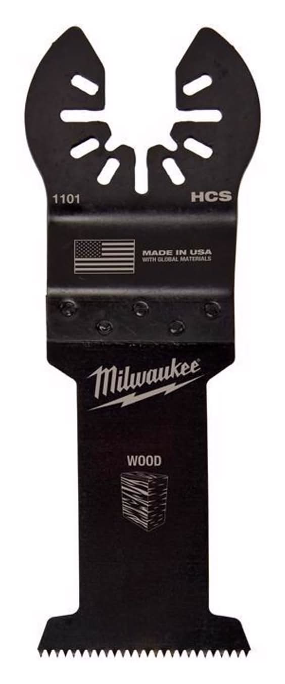 Milwaukee Universal Fit Open-Lok 1-3/8 In. W High Carbon Steel Multi-Tool Oscillating Blade Wood 1 P