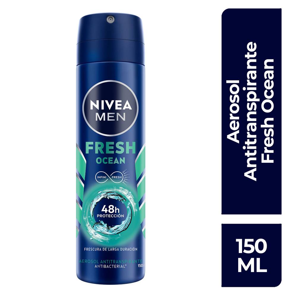 Nivea Men · Antitranspirante fresh ocean, hombre (150 ml)