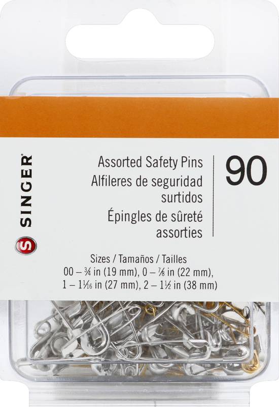 Singer Assorted Safety Pins (90 ct)