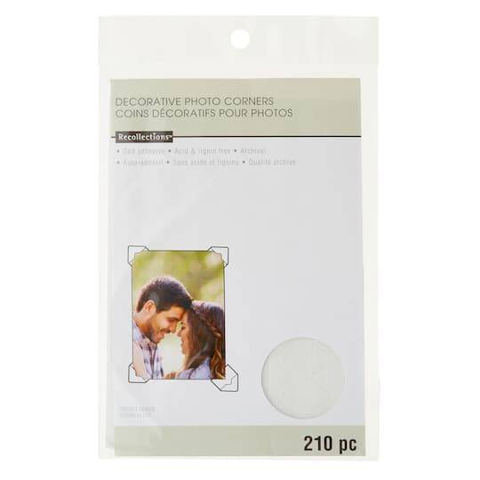 Recollections Clear Photo Corners (210 ct)