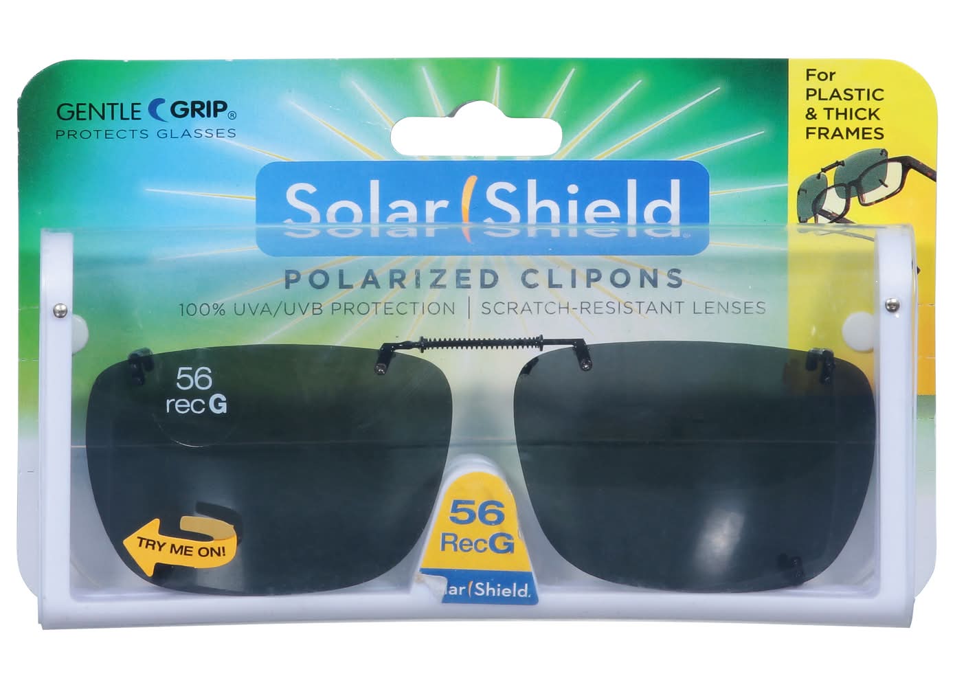 Solar Shield Polarized Clipons 56recg Sunglasses