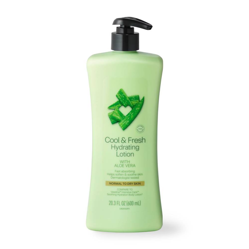 Beauty 360 Cool & Fresh Lotion Refreshing Aloe Vera, 20.3 Oz