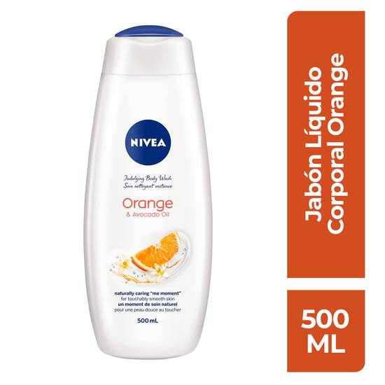 Nivea jabón líquido corporal naranja y aguacate (botella 500 ml)
