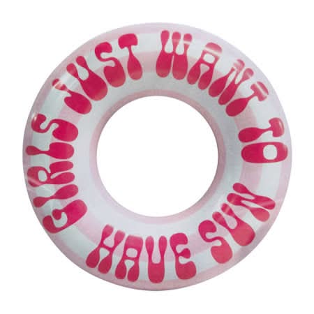 Printed Pool Party Tube 35in Girls Just Want To Have Sun