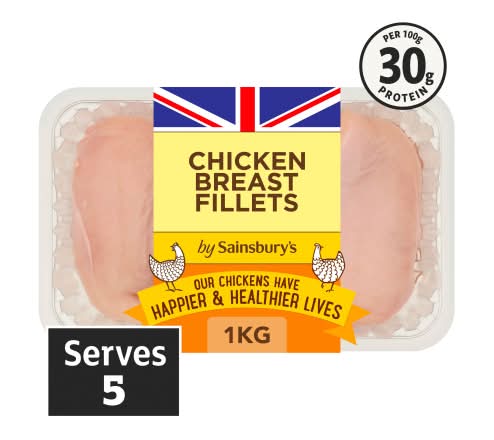 Sainsbury's British Chicken Breast Fillets (1kg)