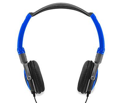 Sentry Wired Folding Headphones (black-blue)