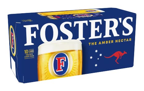 Fosters The Amber Nectar Lager Beer (10 x 440ml)