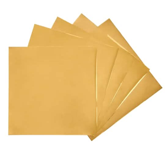 Recollections Foil Transfer Sheets, 5.5x5.5 in, Gold (5 ct)