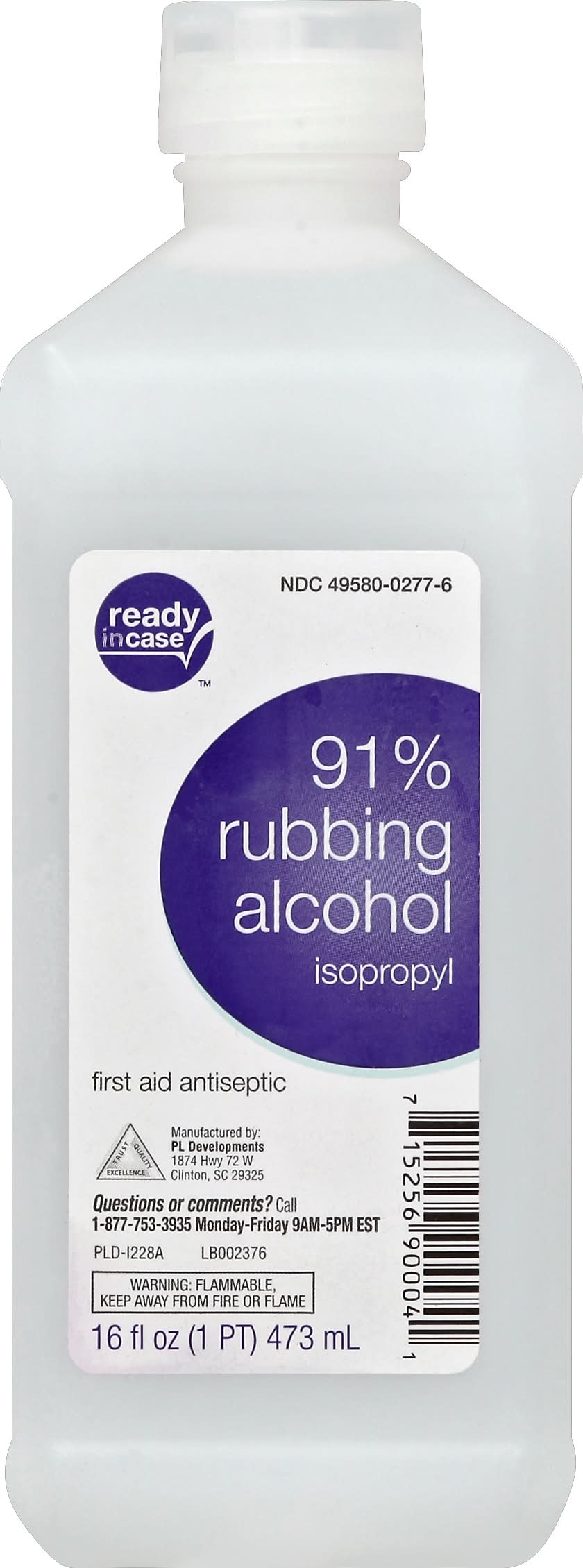 Ready in Case Rubbing Alcohol (16 fl oz)
