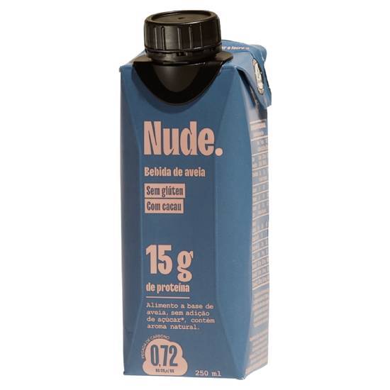 Nude. bebida de aveia sem glúten com cacau (250 ml)