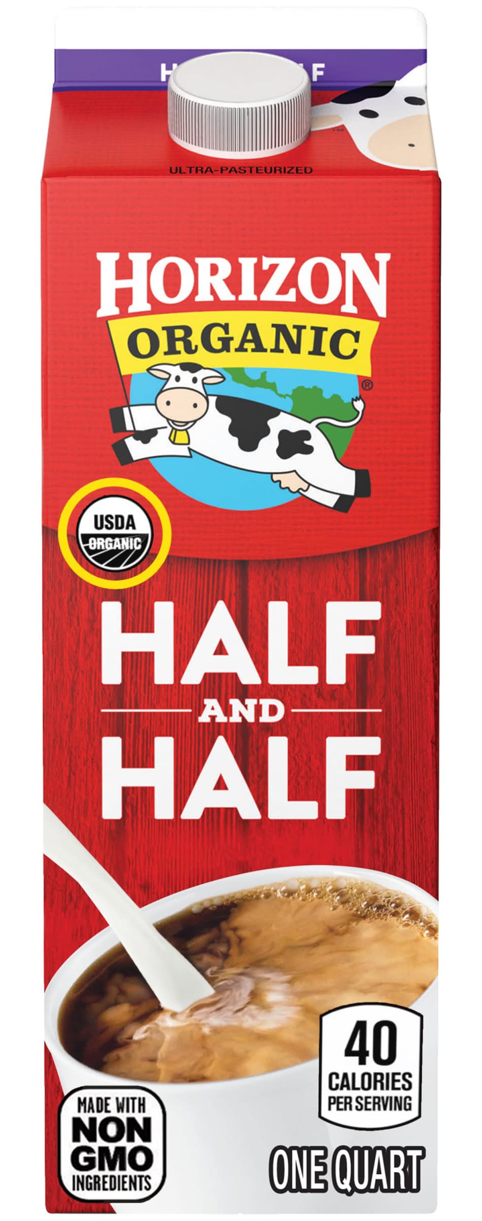 Horizon Organic Half & Half Ultra Pasteurized Creamer (1 qt)