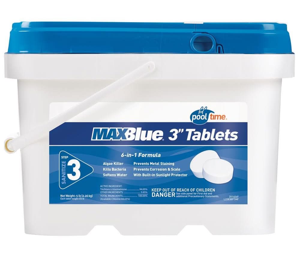 Pool Time Chlorinating Maxblue Tablets, 3 in – Everyday Home Solutions |  Uber Eats