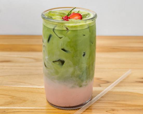Strawberry Matcha Latte