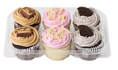 Bakery Cupcake Assorted With Whip 6 Count - Each