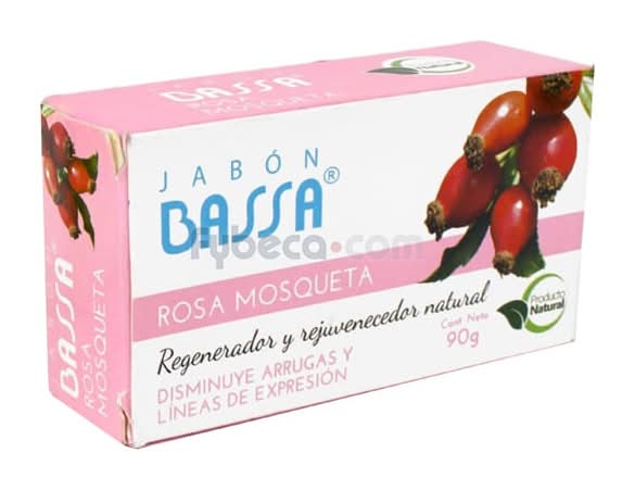 Jabon Barra Natural Bassa Rosa Mosqueta 90Gr.