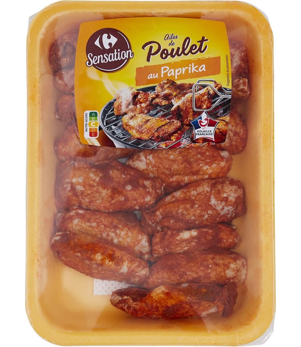 Carrefour Sensation - Ailes de poulet au paprika (500g)